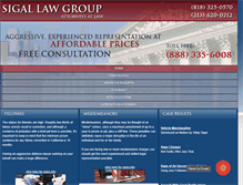 Tablet Screenshot of la-criminal-defense.com